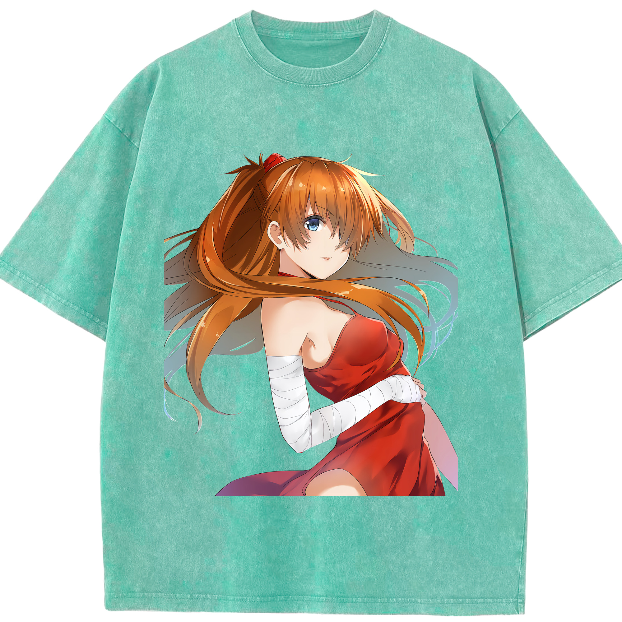 （画像用） EVA 新世紀エヴァンゲリオン 綿100% ヴィンテージ風 半袖Tシャツ（フロントプリント）
